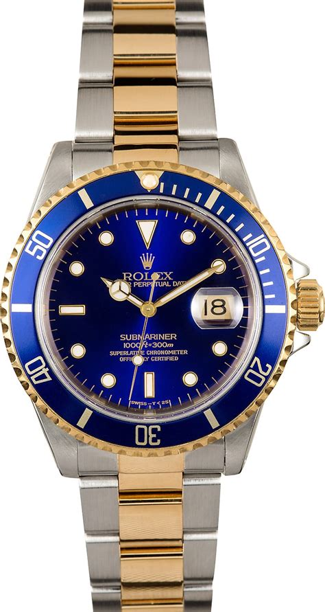 rolex submariner blue dial steel gold|rolex submariner blue dial bezel.